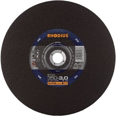 Disco de corte Rhodius ST34 - Alta capacidad para máquinas portátiles Disco de corte Rhodius ST34 - Alta capacidad para máquinas portátiles