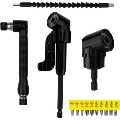 OEM Juego De 14 Destornilladores Angulares, Extensión Para Destornillador, Destornillador Angular Para Taladro Eléctrico, Destornillador Flexible De 105°, Broca De 1/4", Extensión Flexible Para Taladro O OEM Juego De 14 Destornilladores Angulares, Extensión Para Destornillador, Destornillador Angular Para Taladro Eléctrico, Destornillador Flexible De 105°, Broca De 1/4", Extensión Flexible Para Taladro O