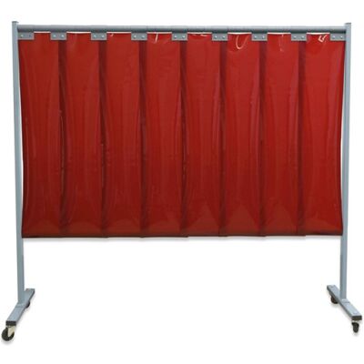 Biombo De 1 Pieza Con Láminas, Garantiza La Mejor Protección Contra Radiaciones, Proyecciones De Soldadura Y Salpicaduras Kemper Rojo 2 Mm Biombo De 1 Pieza Con Láminas, Garantiza La Mejor Protección Contra Radiaciones, Proyecciones De Soldadura Y Salpicaduras Kemper Rojo 2 Mm