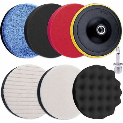 OEM -8 Piezas De Almohadillas De Pulido De 125 Mm, Kit De Almohadillas De Pulido Para Coche, Almohadilla De Pulido De Espuma, Accesorio Pulidor Con Adaptador De Taladro M14 Para Taladro OEM -8 Piezas De Almohadillas De Pulido De 125 Mm, Kit De Almohadillas De Pulido Para Coche, Almohadilla De Pulido De Espuma, Accesorio Pulidor Con Adaptador De Taladro M14 Para Taladro