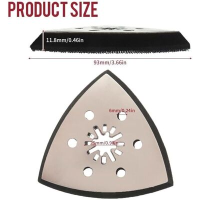OEM Almohadilla De Lijado Fino De 93 Mm, Disco De Lijado Multiherramienta, Lijadora Triangular, Accesorios Para Lijadora Delta, Paquete De 2 -crezuo OEM Almohadilla De Lijado Fino De 93 Mm, Disco De Lijado Multiherramienta, Lijadora Triangular, Accesorios Para Lijadora Delta, Paquete De 2 -crezuo
