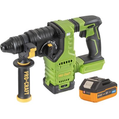 Martillo Perforador A Batería Procraft Pha30bb 20 V 2,8 J Sds Plus Brushless + 1 Batería 4,0 Ah - Sin Cargador Martillo Perforador A Batería Procraft Pha30bb 20 V 2,8 J Sds Plus Brushless + 1 Batería 4,0 Ah - Sin Cargador
