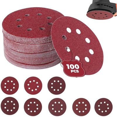 OEM Juego De 100 Discos De Lijado, Discos Abrasivos De Grano 40/60/80/120/180/240/320/400, Tamaño De 125 Mm, Ideal Para Lijar/pulir/eliminar Óxido, Amoladora Angular OEM Juego De 100 Discos De Lijado, Discos Abrasivos De Grano 40/60/80/120/180/240/320/400, Tamaño De 125 Mm, Ideal Para Lijar/pulir/eliminar Óxido, Amoladora Angular