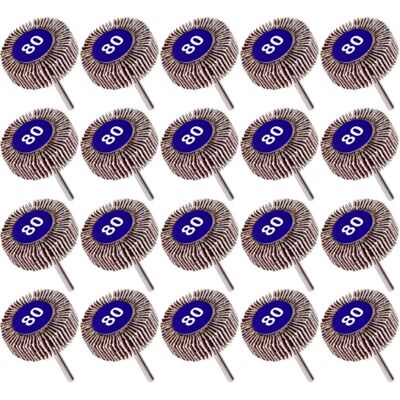 OEM Paquete De 20 Discos De Láminas, Grano 80, Papel Abrasivo, Rueda De Pulido, Disco De Láminas Dremel, 10 Mm OEM Paquete De 20 Discos De Láminas, Grano 80, Papel Abrasivo, Rueda De Pulido, Disco De Láminas Dremel, 10 Mm