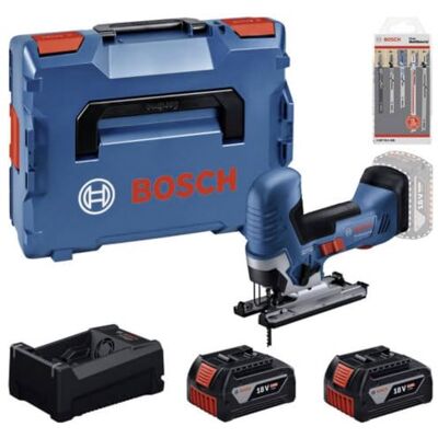 Powertools Bosch Gst 18v-125 S (l) + 2x 5.0ah + Gal 18v-30 + 15tlg Set Powertools Bosch Gst 18v-125 S (l) + 2x 5.0ah + Gal 18v-30 + 15tlg Set