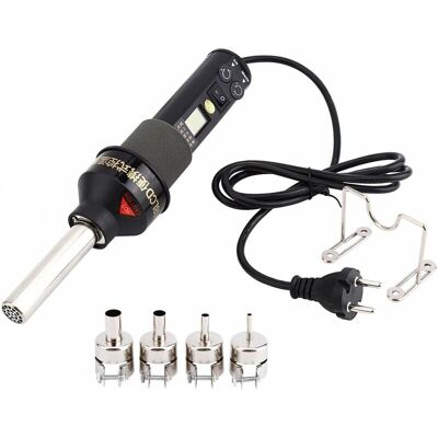 SOEKAVIA Pistola De Aire Caliente Electrónica Ajustable Con Pantalla Lcd De 220 V Y 450 W, Estación De Soldadura Para Desoldar Ic Smd Bga SOEKAVIA Pistola De Aire Caliente Electrónica Ajustable Con Pantalla Lcd De 220 V Y 450 W, Estación De Soldadura Para Desoldar Ic Smd Bga