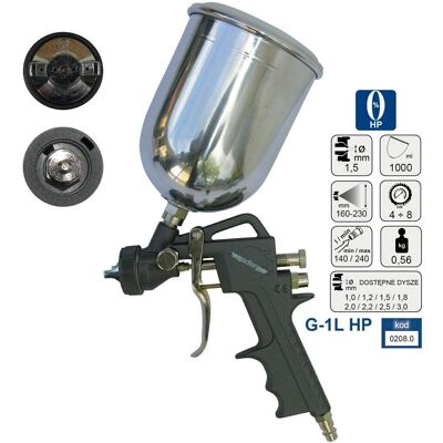 Adler G-1L HP Pistola de pulverización - Herramienta de aire Adler G-1L HP Pistola de pulverización - Herramienta de aire