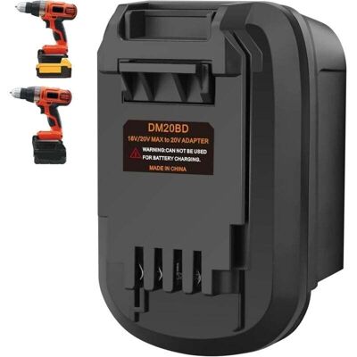 DPZO Adaptador De Herramientas Black And Decker De 20 V Para Convertidor De Batería De Iones De Litio Dewalt Milwaukee De 18 V/20 V, Para Dewalt 20v Max Xr Dcb203 Dcb205, Para Batería Milwaukee M18 DPZO Adaptador De Herramientas Black And Decker De 20 V Para Convertidor De Batería De Iones De Litio Dewalt Milwaukee De 18 V/20 V, Para Dewalt 20v Max Xr Dcb203 Dcb205, Para Batería Milwaukee M18