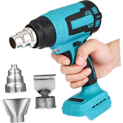 OEM Soplador De Aire Caliente Inalámbrico Portátil De 18 V Con Boquillas, Pistola De Calor Eléctrica Para Reparación Y Soldadura De Componentes Electrónicos, Alta Temperatura, Led Incorporado OEM Soplador De Aire Caliente Inalámbrico Portátil De 18 V Con Boquillas, Pistola De Calor Eléctrica Para Reparación Y Soldadura De Componentes Electrónicos, Alta Temperatura, Led Incorporado