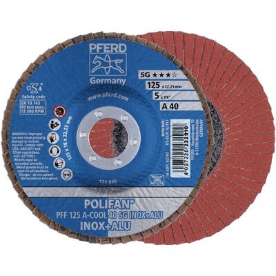 Pferd - Disco De Láminas Polifan A-cool Sg Inox + Alu D.125 Mm A-60 Plano Ino Granulado (pack De 10) Pferd - Disco De Láminas Polifan A-cool Sg Inox + Alu D.125 Mm A-60 Plano Ino Granulado (pack De 10)