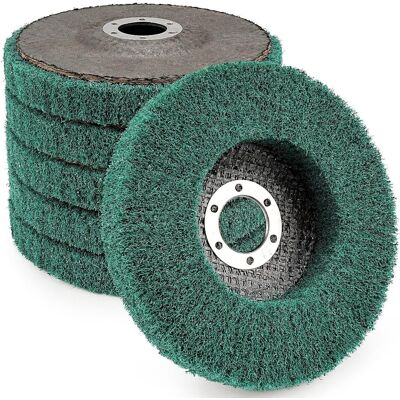 OEM Juego De 5 Discos De Pulido De Láminas De Nailon, 115 Mm X 22 Mm, Grano 180, Disco De Fibra Abrasiva, Ruedas De Pulido Para Amoladora Angular OEM Juego De 5 Discos De Pulido De Láminas De Nailon, 115 Mm X 22 Mm, Grano 180, Disco De Fibra Abrasiva, Ruedas De Pulido Para Amoladora Angular