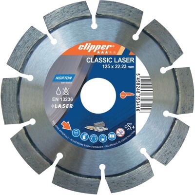 Disco de diamante Symantec Clipper Clásico Universal Láser - 115x22,2 mm Disco de diamante Symantec Clipper Clásico Universal Láser - 115x22,2 mm