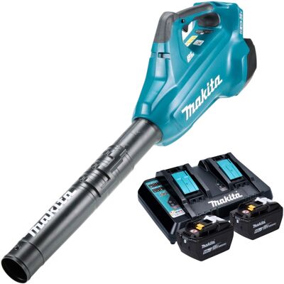 Soplador De Hojas A Batería Makita Dub 362 Z, 18 V (2x 18 V) + 2 Baterías De 9,0 Ah + Cargador Soplador De Hojas A Batería Makita Dub 362 Z, 18 V (2x 18 V) + 2 Baterías De 9,0 Ah + Cargador