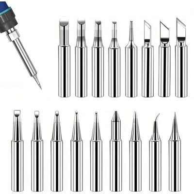 OEM Kit De 17 Puntas De Repuesto Para Soldador 900m-t, Sin Plomo, De Cobre, Para Equipos Y Accesorios De Soldadura (plateado). OEM Kit De 17 Puntas De Repuesto Para Soldador 900m-t, Sin Plomo, De Cobre, Para Equipos Y Accesorios De Soldadura (plateado).