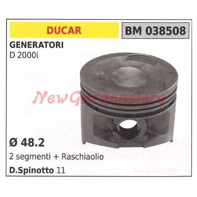 Pistón Generador D 2000 I Ø 48,2 Mm Ducar 038508 Pistón Generador D 2000 I Ø 48,2 Mm Ducar 038508