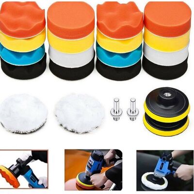 OEM Kit De Almohadillas Para Pulir Coches, 22 Piezas, Kit De Esponjas Para Taladro, Espuma Selladora Para Carrocería, Discos De Pulido OEM Kit De Almohadillas Para Pulir Coches, 22 Piezas, Kit De Esponjas Para Taladro, Espuma Selladora Para Carrocería, Discos De Pulido