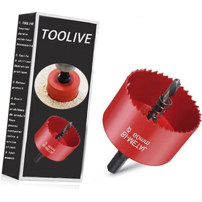 OEM Sierra De Corona Bimetálica, Sierra De Corona Para Madera De 60 Mm De Diámetro, Broca De Núcleo Con Adaptador Hexagonal Y Broca Piloto, Para Perforar Plástico, Pvc, Madera, Tablero De Fibra Y Metales OEM Sierra De Corona Bimetálica, Sierra De Corona Para Madera De 60 Mm De Diámetro, Broca De Núcleo Con Adaptador Hexagonal Y Broca Piloto, Para Perforar Plástico, Pvc, Madera, Tablero De Fibra Y Metales