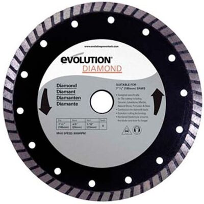 Evolution Power Tools RAGEBLADE185DIAMOND - Disco de diamante - 185 x 20mm Evolution Power Tools RAGEBLADE185DIAMOND - Disco de diamante - 185 x 20mm