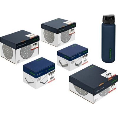 Festool Pack Súper de Granate - Discos abrasivos - P80, P120, P180 Festool Pack Súper de Granate - Discos abrasivos - P80, P120, P180