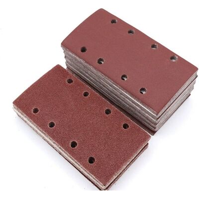 OEM 120 Hojas Abrasivas Rectangulares, Papel De Lija Para Lijadora 93x185mm, 8 Agujeros, Almohadillas De Lijado Con Cierre De Velcro, Granos Surtidos 40/60/80/120/180/240-crezuo OEM 120 Hojas Abrasivas Rectangulares, Papel De Lija Para Lijadora 93x185mm, 8 Agujeros, Almohadillas De Lijado Con Cierre De Velcro, Granos Surtidos 40/60/80/120/180/240-crezuo