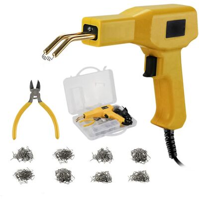 CHOYCLIT Soldadura De Plástico, Grapadora Caliente Para Reparación De Plástico Con 400 Grapas, Grapadora De Plástico Para Reparación De Parachoques Y Carrocería, Pistola De Soldar Para Plástico, Debuns CHOYCLIT Soldadura De Plástico, Grapadora Caliente Para Reparación De Plástico Con 400 Grapas, Grapadora De Plástico Para Reparación De Parachoques Y Carrocería, Pistola De Soldar Para Plástico, Debuns