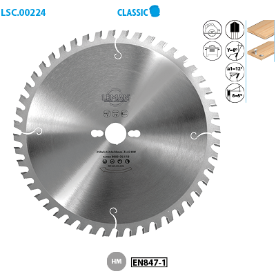Leman - Lame de scie circulaire de chantier 150x20x2,8 mm 24 dents - 150x20x2,8 mm - Circular saw blade Leman - Lame de scie circulaire de chantier 150x20x2,8 mm 24 dents - 150x20x2,8 mm - Circular saw blade