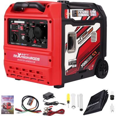 MAXPEEDINGRODS 5000w/5500w Gasolina Generador Inversor Bluetooth App Arranque Respaldo Doméstico MAXPEEDINGRODS 5000w/5500w Gasolina Generador Inversor Bluetooth App Arranque Respaldo Doméstico