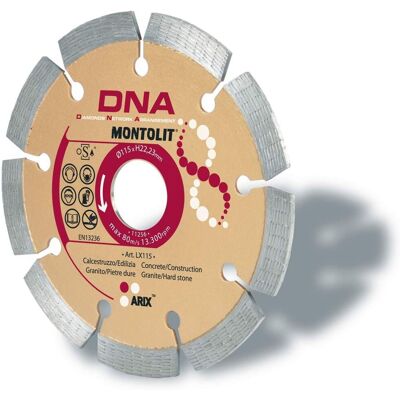 Montolit - Disco De Diamante 115 Mm Para Hormigžôn Construccižôn Granite Pžôrfido Pietras Duras Dna Lx115 Montolit - Disco De Diamante 115 Mm Para Hormigžôn Construccižôn Granite Pžôrfido Pietras Duras Dna Lx115