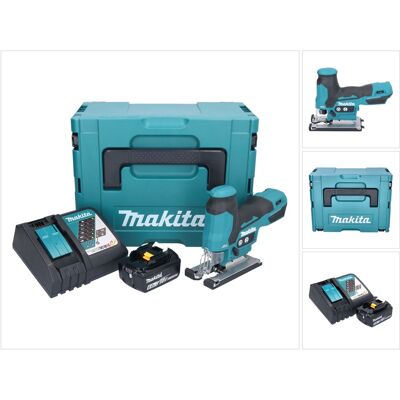Sierra De Vaivén Sin Cable Makita Djv 185 Rg1j 18 V Sin Escobillas + 1x Batería Recargable 6,0 Ah + Cargador + Makpac Sierra De Vaivén Sin Cable Makita Djv 185 Rg1j 18 V Sin Escobillas + 1x Batería Recargable 6,0 Ah + Cargador + Makpac