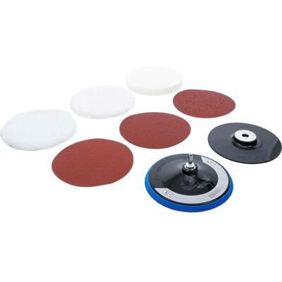 Bgs Technic - Discos De Pulido Y Abrasión Ø 180 Mm 8 Piezas Bgs Technic - Discos De Pulido Y Abrasión Ø 180 Mm 8 Piezas