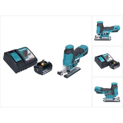 Sierra De Vaivén Sin Cable Makita Djv 185 Rf1 18 V Sin Escobillas + 1x Batería Recargable 3,0 Ah + Cargador Sierra De Vaivén Sin Cable Makita Djv 185 Rf1 18 V Sin Escobillas + 1x Batería Recargable 3,0 Ah + Cargador