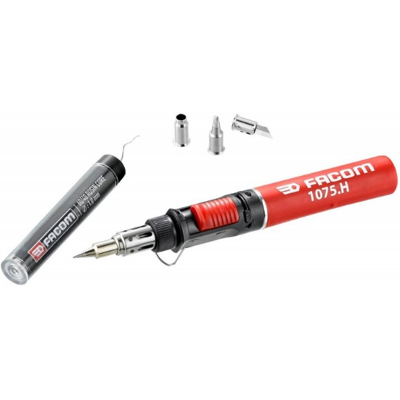 Facom 1075.HPF Kit de Soldador a Gas - Puntas, Válvula, 24W Facom 1075.HPF Kit de Soldador a Gas - Puntas, Válvula, 24W
