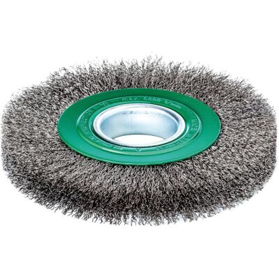 Cepillo redondo acero inoxidable - Ø 150 mm, 23/25 mm, ondulado - Duradero Cepillo redondo acero inoxidable - Ø 150 mm, 23/25 mm, ondulado - Duradero
