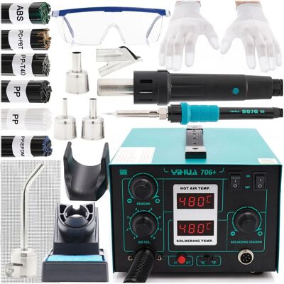 OEM Kit De Estación De Soldadura Yihua 706+ Kit10 Puntas OEM Kit De Estación De Soldadura Yihua 706+ Kit10 Puntas