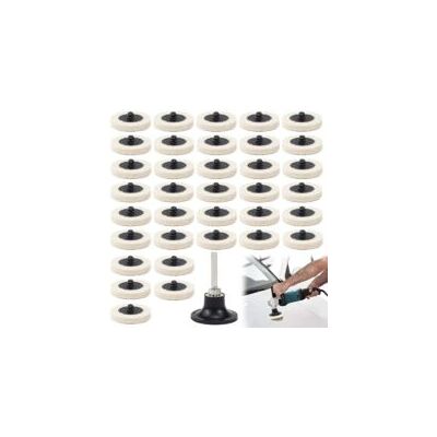 OEM 35 Discos De Pulido De Fieltro De Lana De 50 Mm (2 Pulgadas) Con 1 Disco Y 1 Mango Hexagonal De 6 Mm Para Herramientas Rotativas Para Proyectos De Limpieza Y Pulido - Crezuo OEM 35 Discos De Pulido De Fieltro De Lana De 50 Mm (2 Pulgadas) Con 1 Disco Y 1 Mango Hexagonal De 6 Mm Para Herramientas Rotativas Para Proyectos De Limpieza Y Pulido - Crezuo