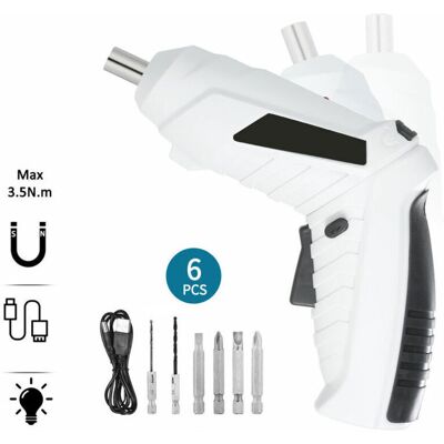 OEM Destornillador Inalámbrico Usb De 1300 Mah, Taladro Eléctrico Recargable, Ajustable En 2 Posiciones, Multifuncional, 6 Nm, Herramientas Eléctricas, Taladro OEM Destornillador Inalámbrico Usb De 1300 Mah, Taladro Eléctrico Recargable, Ajustable En 2 Posiciones, Multifuncional, 6 Nm, Herramientas Eléctricas, Taladro