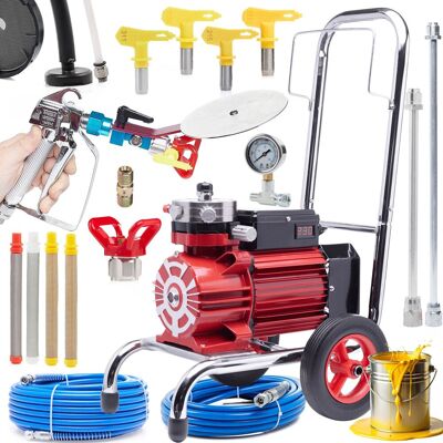 OEM Unidad De Pintura Testarossa Modelo 990 + 3 Boquillas, 4 Filtros, Cortadora, Lanza, Boquilla De Limpieza De 50 Cm, Manguera OEM Unidad De Pintura Testarossa Modelo 990 + 3 Boquillas, 4 Filtros, Cortadora, Lanza, Boquilla De Limpieza De 50 Cm, Manguera