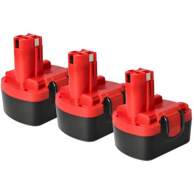 vhbw 3x Batería de repuesto para Bosch 14,4V NiMH - Batería para herramientas vhbw 3x Batería de repuesto para Bosch 14,4V NiMH - Batería para herramientas