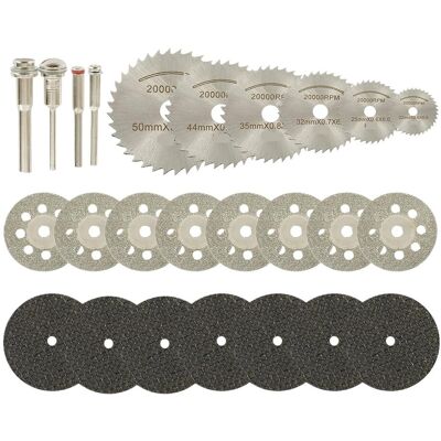 OEM Juego De Minihojas De Sierra Circular Para Accesorios Dremel, Discos De Lijado, Discos De Corte Y Herramientas Rotativas Para Metal (juego De 32 Piezas) OEM Juego De Minihojas De Sierra Circular Para Accesorios Dremel, Discos De Lijado, Discos De Corte Y Herramientas Rotativas Para Metal (juego De 32 Piezas)