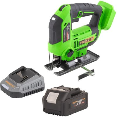 Sierra De Calar A Batería Procraft St22 20 V 80 Mm Sin Escobillas + 1 Batería De 4,0 Ah + Cargador Sierra De Calar A Batería Procraft St22 20 V 80 Mm Sin Escobillas + 1 Batería De 4,0 Ah + Cargador