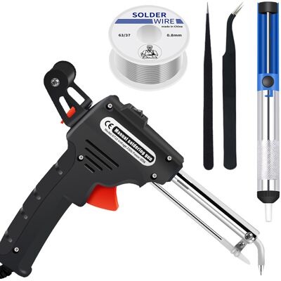 OEM Estación De Soldadura Portátil Con Calentador Interno Que Envía Automáticamente La Pistola De Soldar Y Herramientas De Reparación De Soldadura (juego De 5 Piezas Con Calentador). OEM Estación De Soldadura Portátil Con Calentador Interno Que Envía Automáticamente La Pistola De Soldar Y Herramientas De Reparación De Soldadura (juego De 5 Piezas Con Calentador).