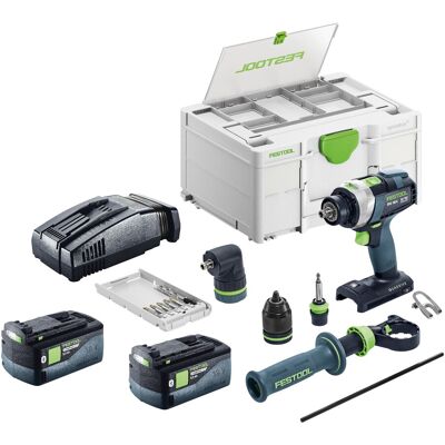 Festool Tpc 18/4: Juego Básico De Taladro Atornillador A Batería De 18 V, 75 Nm, Sin Escobillas + 2 Baterías De 5,0 Ah + Cargador Rápido + Systainer Festool Tpc 18/4: Juego Básico De Taladro Atornillador A Batería De 18 V, 75 Nm, Sin Escobillas + 2 Baterías De 5,0 Ah + Cargador Rápido + Systainer