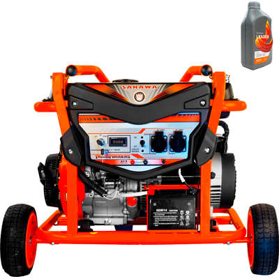 SAKAWA Generador Eléctrico Monofásico 6500e + Aceite SAKAWA Generador Eléctrico Monofásico 6500e + Aceite