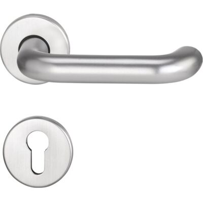 Juego de manijas de puerta EDI - Acero inoxidable - Redondo - Izquierda/Derecha - para puertas 38-58mm Juego de manijas de puerta EDI - Acero inoxidable - Redondo - Izquierda/Derecha - para puertas 38-58mm