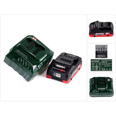 Conjunto de Batería Metabo 18V - LiHD 4.0Ah + Cargador Conjunto de Batería Metabo 18V - LiHD 4.0Ah + Cargador