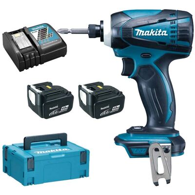 Makita Dtd134rmj Taladro Atornillador De Impacto 155 Nm 14,4 V / 2x 4,0 Ah Batería + Cargador En Makpac Makita Dtd134rmj Taladro Atornillador De Impacto 155 Nm 14,4 V / 2x 4,0 Ah Batería + Cargador En Makpac