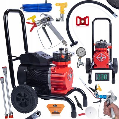 OEM Rosfix Red Strong Storm 1100 Rss05 Unidad De Pintura 3500w 22mpa 18l/min + Cortadora De Color + Lanza 50cm OEM Rosfix Red Strong Storm 1100 Rss05 Unidad De Pintura 3500w 22mpa 18l/min + Cortadora De Color + Lanza 50cm