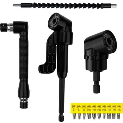 OEM Kit De Destornillador De Ángulo Recto De 14 Piezas, Accesorio De Taladro De Ángulo Recto, Punta De Destornillador Flexible De 105°, Punta De 1/4", Extensión De Broca Flexible Para Taladro O Destornill OEM Kit De Destornillador De Ángulo Recto De 14 Piezas, Accesorio De Taladro De Ángulo Recto, Punta De Destornillador Flexible De 105°, Punta De 1/4", Extensión De Broca Flexible Para Taladro O Destornill