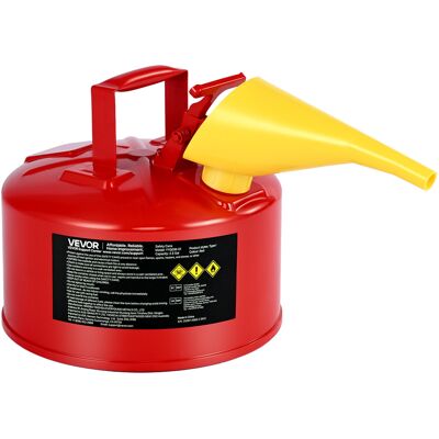 Vevor Bidón De Seguridad Tipo I De 9,5 L, Color Rojo, Para Gasolina, Con Parallamas De Acero Inoxidable, Tapa Con Cierre Automático Y Embudo De Polietileno, Para Materiales Inflamables, 297 X 275 Mm Vevor Bidón De Seguridad Tipo I De 9,5 L, Color Rojo, Para Gasolina, Con Parallamas De Acero Inoxidable, Tapa Con Cierre Automático Y Embudo De Polietileno, Para Materiales Inflamables, 297 X 275 Mm
