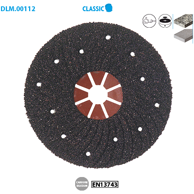 Discos abrasivos semi rígidos Leman 180mm para piedra y concreto - Grano 24 Discos abrasivos semi rígidos Leman 180mm para piedra y concreto - Grano 24